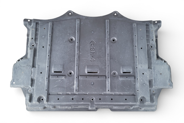 Nissan Leaf 13-17 Under Car Lower Battery Cover Plastic Splash Shield 748N3-3NF0A, E070, OEM, 2013, 2014, 2015, 2016, 2017