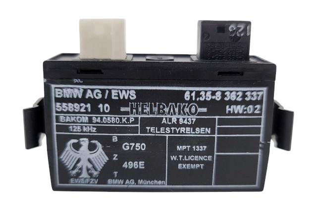 1996-2002 BMW Z3 EWS Immobilizer Transmitter Receiver Control Module, 61-35-8-362-337, F014, OEM, 1996, 1997, 1998, 1999, 2000, 2001, 2002