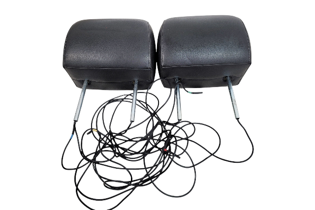 Acura MDX 12-13 Front Head Rest W/Display Left/Right Black, 81140-STX-L31ZE, F003, OEM, 2012, 2013