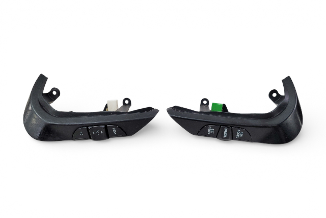 Honda Element 04-08 SC Wheel Cruise Button Volume Control Switch Black Set, F005, OEM, 2004, 2005, 2006, 2007, 2008