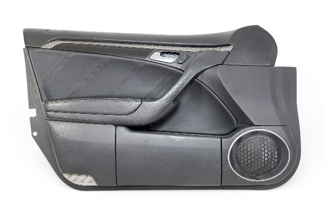 Acura TL 07-08 Type-S Front Left Door Panel Lining Trim Black, 83586-SEP-A13ZA, F006, OEM, 2007, 2008