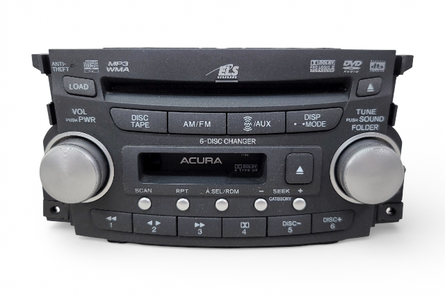 Acura TL 07-08 Type-S 6 Disc CD Changer Player Tape AM/FM Radio 39100-SEP-A60ZA, F006, OEM, 2007, 2008