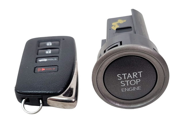2015-2016 Lexus RC350 Engine Start Stop Ignition Switch Button, Key Transmitter, 89611-53030, F007, OEM, 2015, 2016