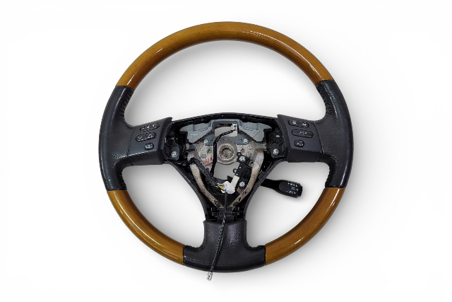 2006-2008 Lexus RX400h Steering Wheel with Wood Grain Trim 45100-48291-B0, F009, OEM, 2006, 2007, 2008