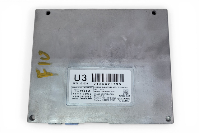 2013-2016 Lexus ES300h Transceiver Telematics Receiver Module Computer 86741-33041, F010, OEM, 2013, 2014, 2015, 2016
