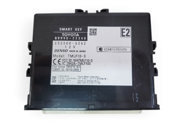 2013-2014 Lexus ES300h Smart Key Control Module Computer Unit 89990-33340, F010, OEM, 2013, 2014