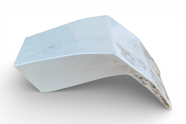 2010-2012 Honda Crosstour Lower Fender Garnish Trim Right, White, 74115-TP6-A00ZC, F011, OEM, 2010, 2011, 2012