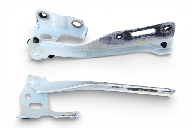 2010-2015 Honda Crosstour Hood Hinges Left/Right White Set, 60120-TA0-A00ZZ, F011, OEM, 2010, 2011, 2012, 2013, 2014, 2015