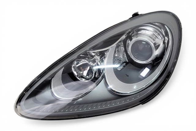 2011-2014 Porsche Cayenne 958 Headlight Lamp Bi-Xenon Front Left/Driver Side, 958-631-179-22, F012, OEM, 2011, 2012, 2013, 2014