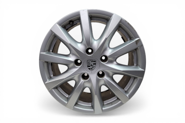 2011-2014 Porsche Cayenne 958 18" 10 Spoke Alloy Wheel Rim 8Jx18, #1, 958-362-136-02-8Z8, F012, OEM, 2011, 2012, 2013, 2014