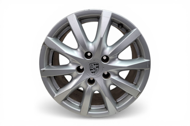 2011-2014 Porsche Cayenne 958 18" 10 Spoke Alloy Wheel Rim 8Jx18, #3, 958-362-136-02-8Z8, F012, OEM, 2011, 2012, 2013, 2014