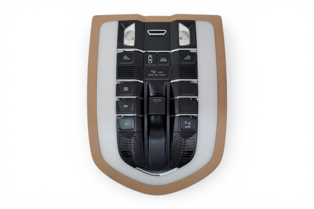 2011-2018 Porsche Cayenne Overhead Console Light, 7PP-868-404-PD, F012, OEM, 2011, 2012, 2013, 2014, 2015, 2016, 2017, 2018