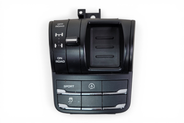 2011-2014 Porsche Cayenne 958 Suspension Mode Selector Switch Panel 958-613-525-01, F012, OEM, 2011, 2012, 2013, 2014