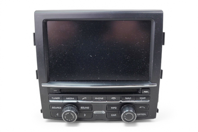 2011-2016 Porsche Cayenne 958 Dash Panel Media Navigation GPS Display Touch Screen, 958-642-961-X, F012, OEM, 2011, 2012, 2013, 2014, 2015, 2016
