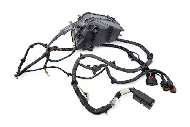 2011-2018 Porsche Cayenne 958 Engine Bay Fuse Box Wiring Harness 7P5-971-072-BJ, F012, OEM, 2011, 2012, 2013, 2014, 2015, 2016, 2017, 2018