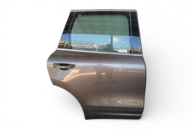 2011-2018 Porsche Cayenne 958 Rear Right/Passenger Side Door Assembly Gold, 958-833-056-GRV, F012, OEM, 2011, 2012, 2013, 2014, 2015, 2016, 2017, 2018