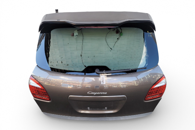 2011-2014 Porsche Cayenne 958 Trunk Deck Lid Tail Lift Gate, Gold, 958-512-011-07-GRV, F012, OEM, 2011, 2012, 2013, 2014