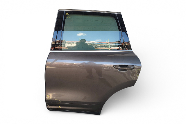 2011-2018 Porsche Cayenne 958 Rear Left/Driver Side Door Assembly Gold, 958-533-011-01-GRV, F012, OEM, 2011, 2012, 2013, 2014, 2015, 2016, 2017, 2018