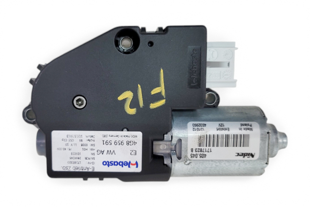 2011-2018 Porsche Cayenne 958 Sun Roof Sunroof Shade Roller Blind Motor 958-624-591-22, F012, OEM, 2011, 2012, 2013, 2014, 2015, 2016, 2018