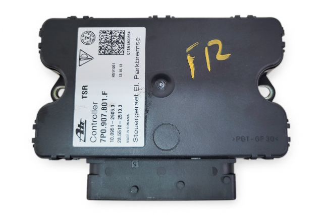 2011-2018 Porsche Cayenne 958 Parking Brake Control Module Unit, 7P0-907-801-F, F012, OEM, 2011, 2012, 2013, 2014, 2015, 2016, 2017, 2018