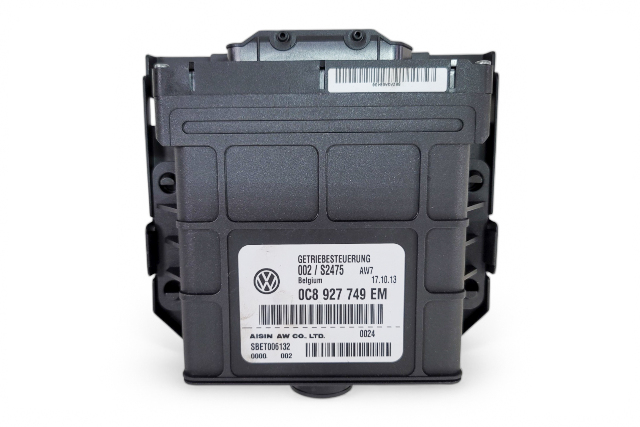 2011-2018 Porsche Cayenne 958 Automatic Transmission Control Module Computer 0C8-927-749-EM, F012, OEM, 2011, 2012, 2013, 2014, 2015, 2016, 2017, 2018