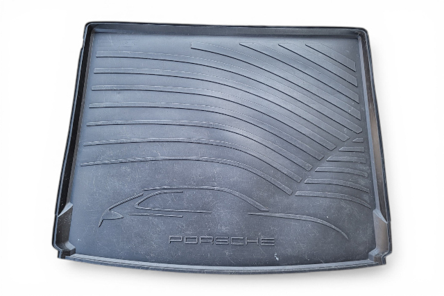 2011-2018 Porsche Cayenne Rear Trunk Tray Spare Tire Cover Mat Rubber, 958-044-000-27, F012, OEM, 2011, 2012, 2013, 2014, 2015, 2016, 2017, 2018