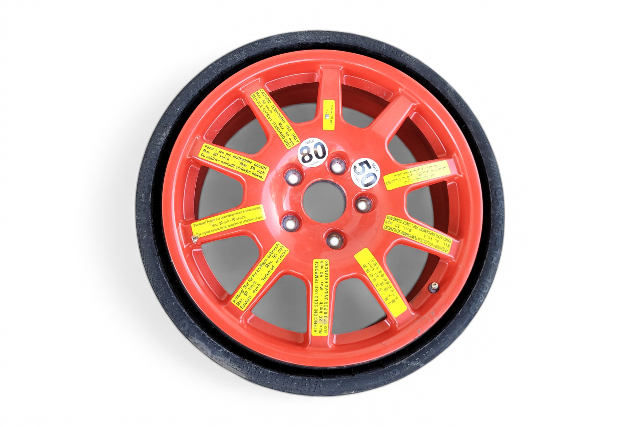 2011-2018 Porsche Cayenne 958 Spare Tire Wheel Donut Disc Rim 195/75/R18, 958-362-050-02, F012, OEM, 2011, 2012, 2013, 2014, 2015, 2016, 2017, 2018