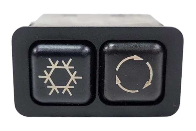 1996-2000 BMW Z3 A/C Air Recirculation Switch Button, 61-31-1-380-310, F014, OEM, 1996, 1997, 1998, 1999, 2000