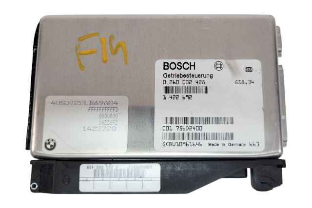 1996-1998 BMW Z3 A/T Engine Computer Control Unit ECU ECM, 12-14-1-439-324, F014, OEM, 1996, 1997, 1998