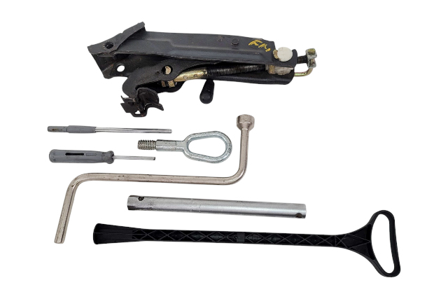 1996-2002 BMW Z3 Rear Trunk Emergency Spare Tool Kit Tray Set(7), 71-12-1-093-476, F014, OEM, 1996, 1997, 1998, 1999, 2000, 2001, 2002