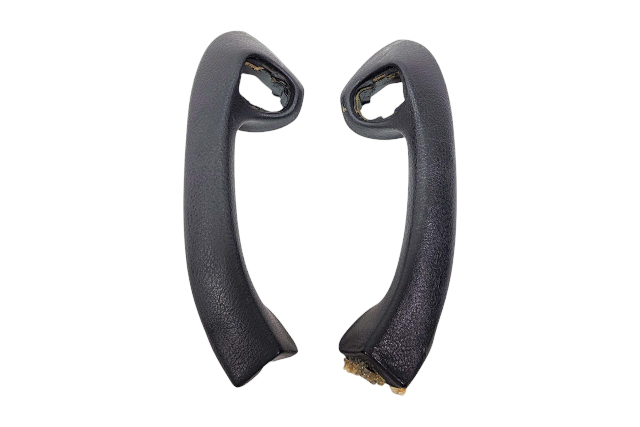 1996-2002 BMW Z3 Interior Door Pull Handle Front Right/Left Black Set, 51-41-8-398-734, 51-41-8-398-733, F014, OEM, 1996, 1997, 1998, 1999, 2000, 2001, 2002