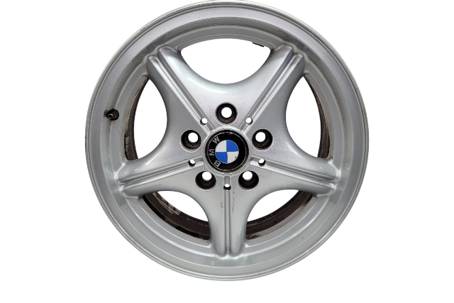1996-2002 BMW Z3 Alloy Wheel 5 Spoke 16x7, #4, 36-11-1-092-260, F014, OEM, 1996, 1997, 1998, 1999, 2000, 2001, 2002