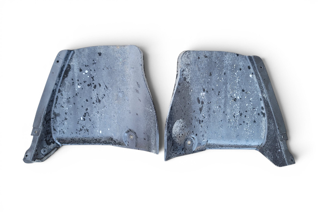 2003-2007 Honda Accord Rear Mud Guard Flap Splash Shield Black Left/Right Set, 74551-SDA-A00, F015, OEM, 2003, 2004, 2005, 2006, 2007