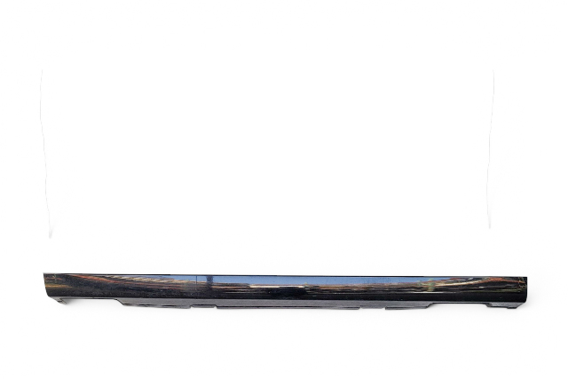 2003-2007 Honda Accord Coupe Rocker Panel Molding Left Side Black, 71850-SDN-A11ZB, F015, OEM, 2003, 2004, 2005, 2006, 2007