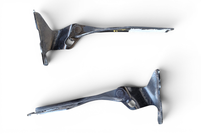 2003-2007 Honda Accord Hood Hinge Left/Right Set Black 60120-SDA-A00ZZ, F015, OEM, 2003, 2004, 2005, 2006, 2007