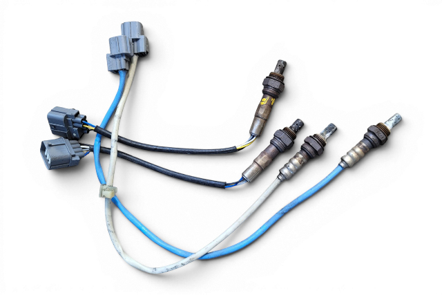 2003-2007 Honda Accord O2 Oxygen Sensor Front/Rear Upstream/Downstream 3.0 Set(4) 36531-RDV-004, F015, OEM, 2003, 2004, 2005, 2006, 2007