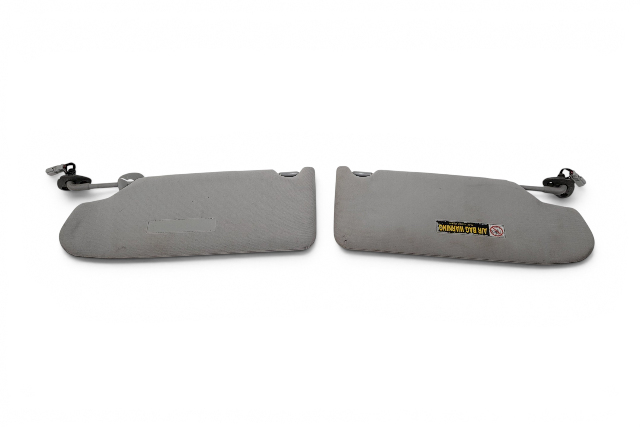 2004-2007 Honda Accord Sun Visor Sunvisor Left/Right Set (2) Gray, 83230-SDB-A03ZA, F015, OEM, 2004, 2005, 2006, 2007, 2008