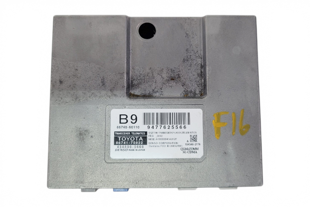2010-2012 Lexus ES350 Transceiver Telematics Receiver Module Computer 86741-75022, F016, OEM, 2010, 2011, 2012