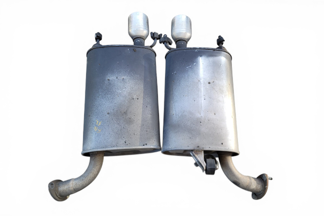 2009-2012 Lexus ES350 Exhaust Muffler Right/Left Set 17440-31021, 17430-31521, F016, OEM, 2009, 2010, 2011, 2012