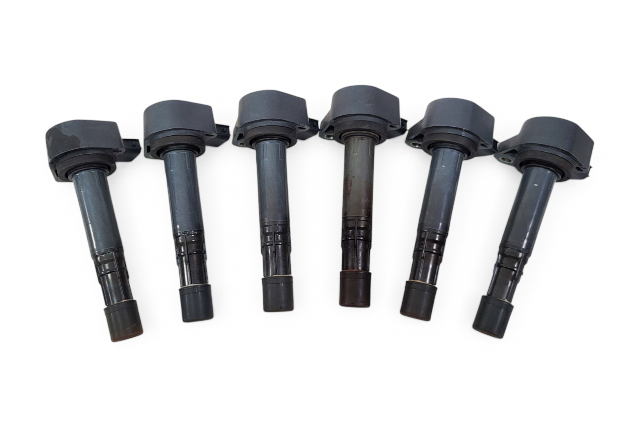 2006-2008 Honda Ridgeline Ignition Coil Igniter Set(6) 30520-PVJ-A01, F017, OEM, 2006, 2007, 2008