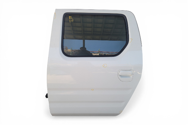 2006-2014 Honda Ridgeline Rear Left/Driver Door White, 67550-SJC-A91ZZ, F017, OEM, 2006, 2007, 2008, 2009, 2010, 2011, 2012, 2013, 2014