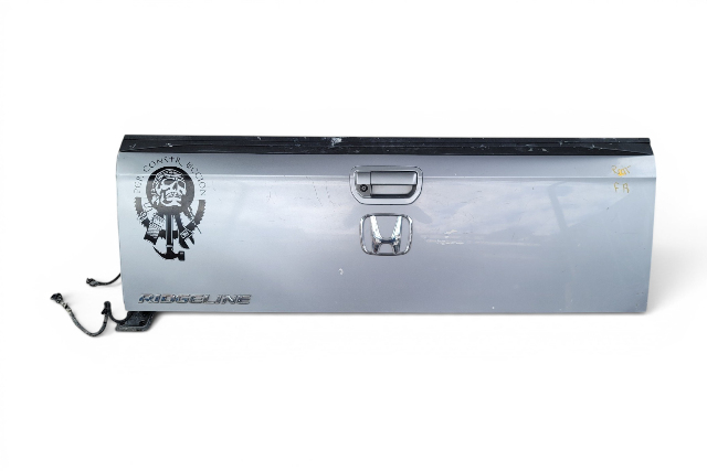 2017-2023 Honda Ridgeline Rear Tail Gate Bed Trunk Door Silver Metallic, 68100-T6Z-A91ZZ, F018, OEM, 2017, 2018, 2019, 2020, 2021, 2022, 2023