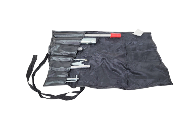 1997-2004 Porsche Boxster 986 Emergency Spare Tire Tool Kit, 996-721-115-00, F019, OEM, 1997, 1998, 1999, 2000, 2001, 2002, 2003, 2004