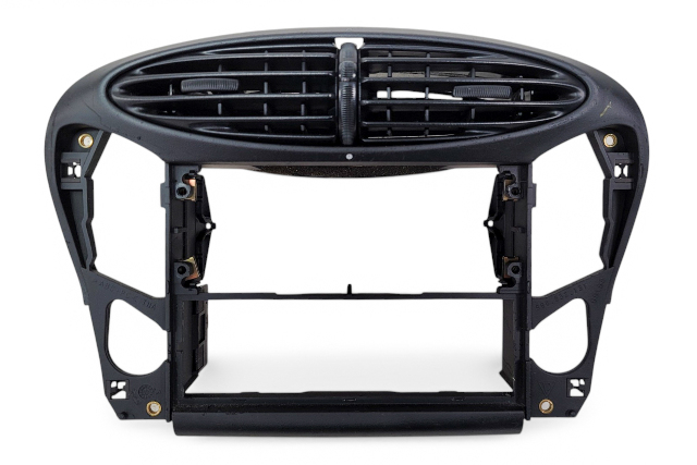 2001-2002 Porsche Boxster  986 Center Dash AC Vent Panel Radio Bezel, 986-552-980-22-A11, F019, OEM, 2001, 2002