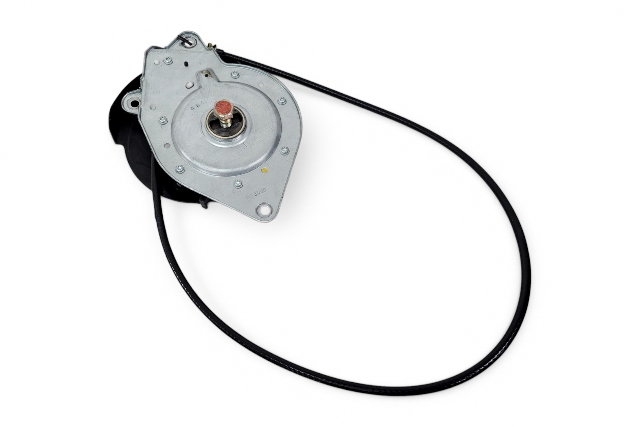 1997-2006 Porsche Boxster 986 Left Convertible Top Transmission Motor Cable Drive Mechanism, 987-561-179-01, F019, OEM, 1997, 1998, 1999, 2000, 2001, 2002, 2003, 2004, 2005, 2006