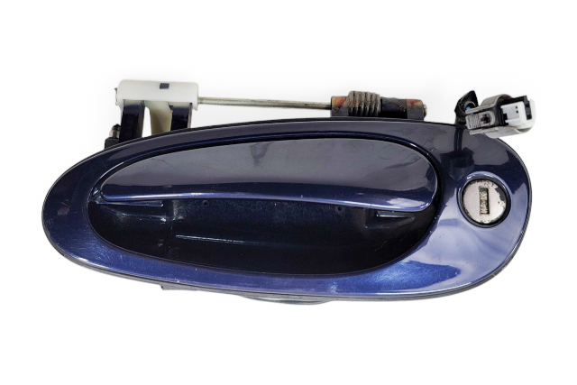 1998-2004 Porsche Boxster 986 Exterior Door Handle Front Left/Driver Blue, 996-537-613-01-G2X, F019, OEM, 1998, 1999, 2000, 2001, 2002, 2003, 2004