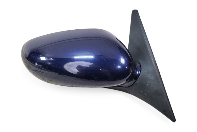 2001-2004 Porsche Boxster 986 Front Right/Passenger Side Door Rear View Mirror Blue, 996-731-220-05-G2L, F019, OEM, 2001, 2002, 2003, 2004
