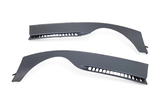 1999-2002 Front Right/Left Windshield Dash Defroster Vent Flow Trim Set, 996-552-185-04-D05, F019, OEM, 1999, 2000, 2001, 2002