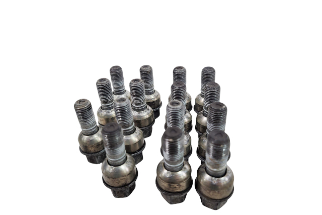 1997-2012 Porsche Boxster 986 Wheel Rim Lug Nut Bolt Set of 15, 997-361-057-02, F019, OEM, 1997, 1998, 1999, 2000, 2001, 2002, 2003, 2004, 2005, 2006, 2007, 2008, 2009, 2010, 2011, 2012