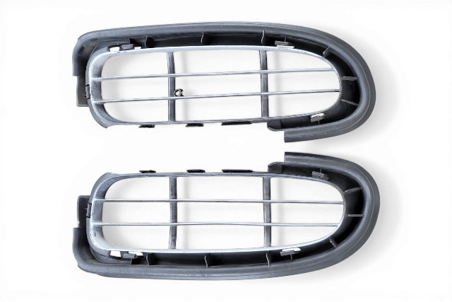 1997-2002 Porsche Boxster 986 Front Bumper Grill Grille Right/Left Set, 986-505-553-01-01C, F019, OEM, 1997, 1998, 1999, 2000, 2001, 2002